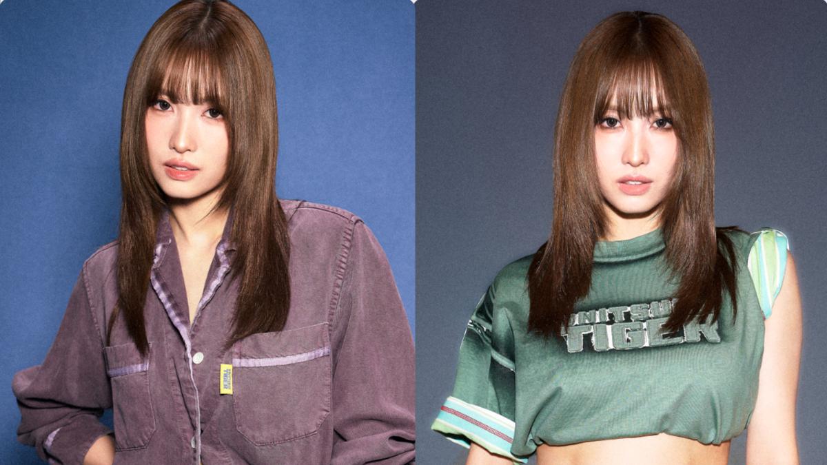 MOMO TWICE Tampil Stylish dalam Balutan Denim Vintage Onitsuka Tiger
