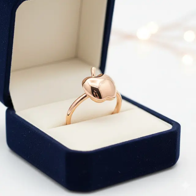 7 Model Cincin Emas Apel yang Manis dan Elegan, Simbol Cinta Sekaligus Gaya Modern