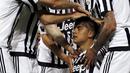Ekspresi Paulo Dybala setelah mencetak gol ke gawang Lazio dalam laga Serie A Italia di Stadion Juventus, Kamis (21/4/2016) dini hari WIB. Paulo Dybala mencetak dua gol untuk Juventus. (Reuters/Alessandro Garofalo)