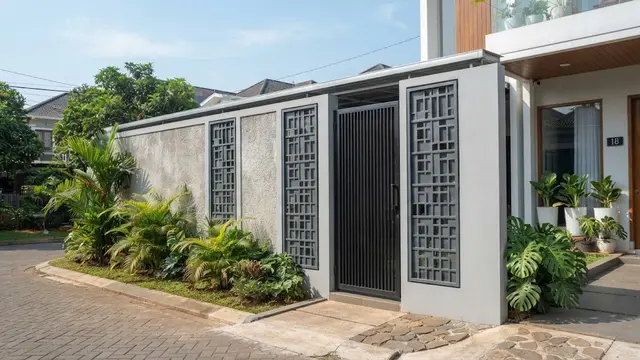 Cara Menyiasati Pagar Rumah Berbiaya Minim agar Tampil Modern