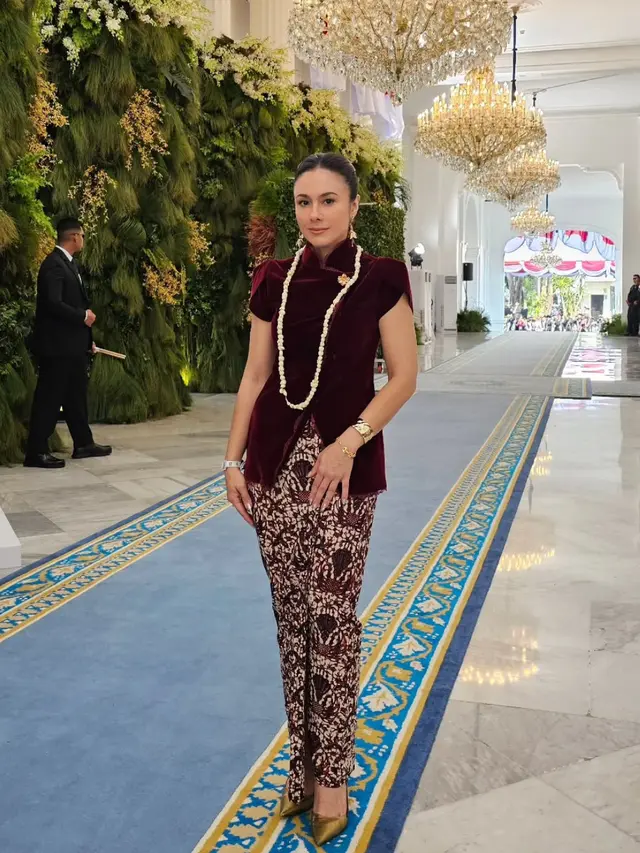 Wulan Guritno saat Hadir di Upacara Kemerdekaan RI ke-80. [@wulanguritno]