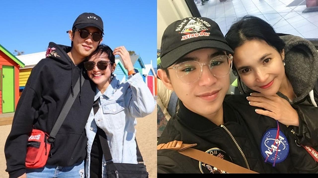 6 Potret Kebersamaan Nunu Datau dan Putranya, Bak Kakak Adik