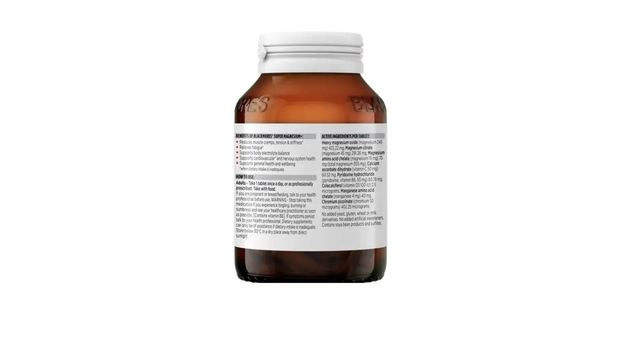 BPOM mengatakan Blackmores Super Magnesium+ tidak terdaftar dan tidak memiliki izin edar di Indonesia. Meski begitu banyak produk tersebut dijual di marketplace di Indonesia. (Foto: Dok Blakcmores Au)