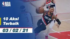 Berikut 10 aksi terbaik NBA 3 Feberuari 2021, salah satunya ada Lay Up cantik dari pemain Brooklyn Nets, Kyrie Irving.