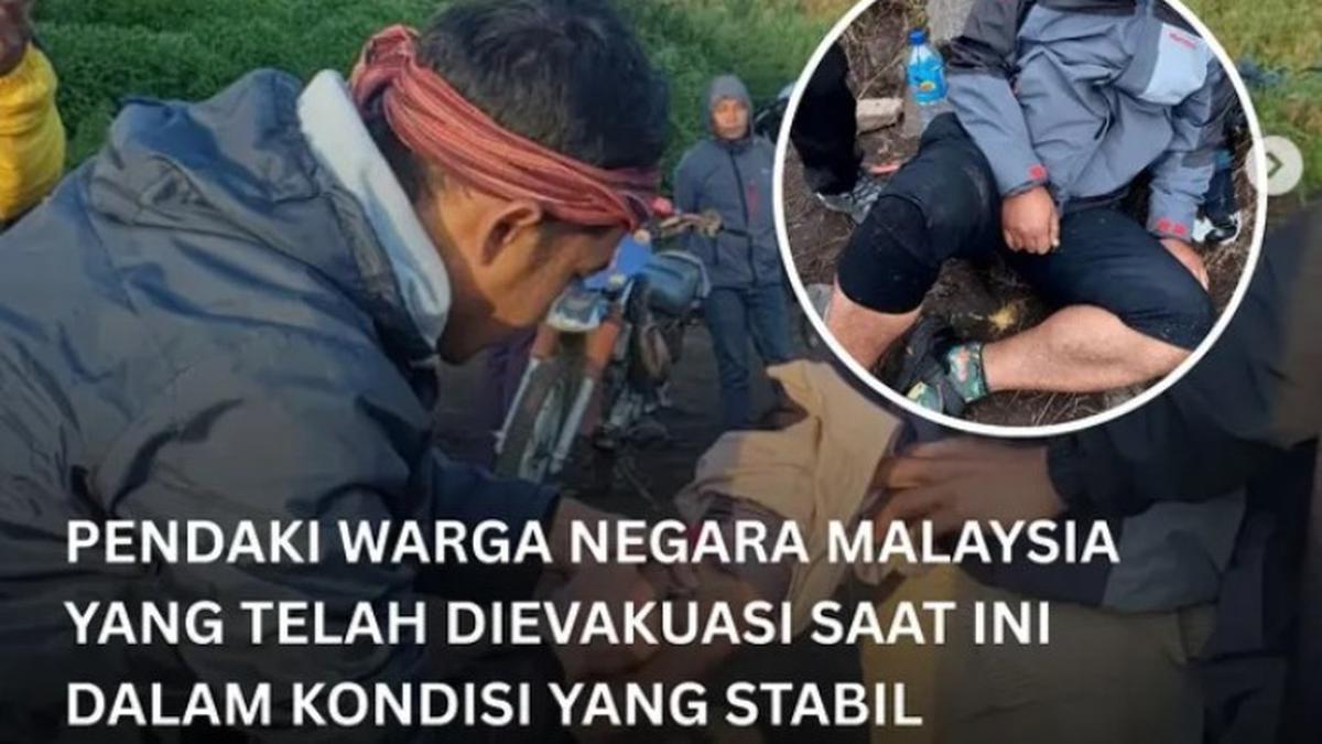 Usai Turis Brasil, Pendaki Malaysia Tergelincir di Gunung Rinjani