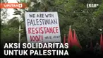 Ribuan Orang Gelar Aksi Solidaritas untuk Palestina Didepan Kedubes Amerika Serikat
