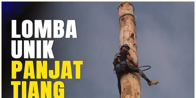 VIDEO: Hampir Mirip dengan Olahraga Panjat Tebing, Ini Keunikan dari Olahraga Panjat Tiang