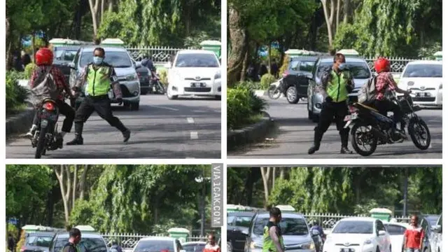 Kumpulan Potret Ketabahan Polisi Menghadapi Tingkah Laku Pemotor (ist)