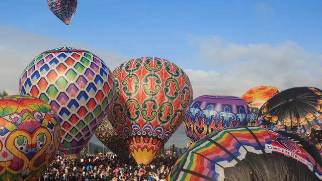 Warna-warni Balon Udara di Festival Wonosobo 2024