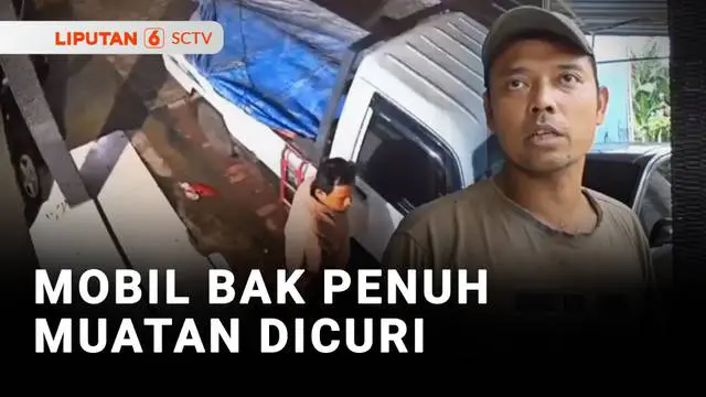 Mobil Bak Penuh Muatan Dicuri
