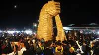 Ribuan Masyarakat Lumajang ikuti festival banjir tahu kunir Lumajang (Istimewa)
