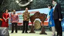 Gubernur DKI Jakarta, Basuki Tjahaja Purnama membuka acara Gala Dinner dan Ceremony The ASEAN Youth Creative Industry Fair (AYCIF), Balai Kota, Jumat (28/8/2015) (Liputan6.com/Panji Diksana)