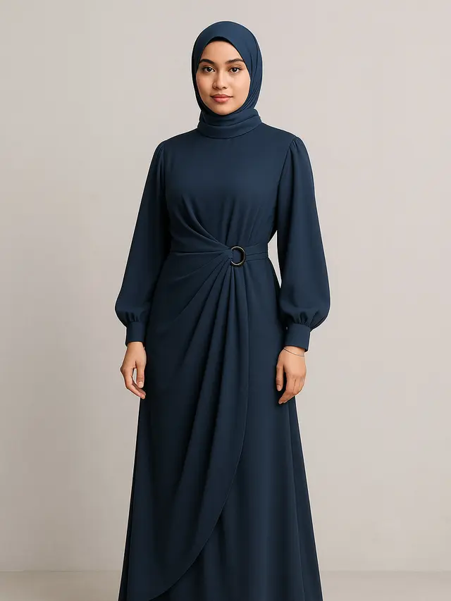 Model Gamis Syar'i Kekinian Tetap Simpel tapi Mewah (Foto: ChatGPT)
