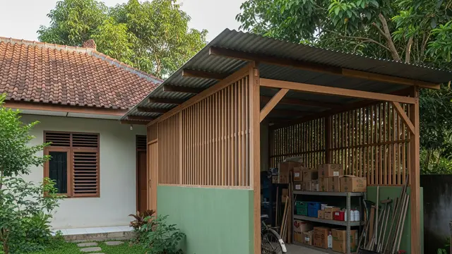 9 Ide Gudang Mini di Samping Rumah yang Tetap Rapi, Solusi Penyimpanan Cerdas