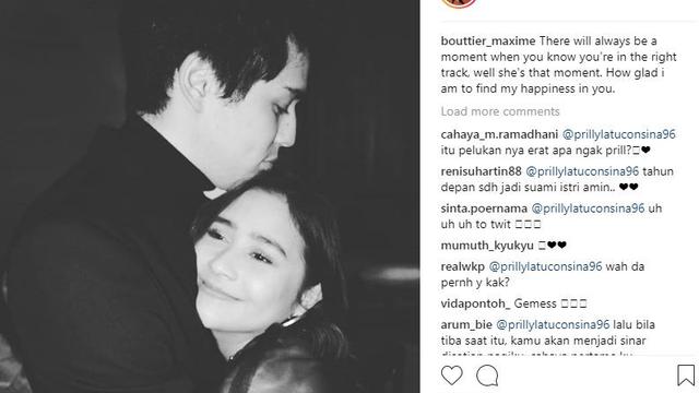 Prilly Latuconsina dan Maxime Bouttier