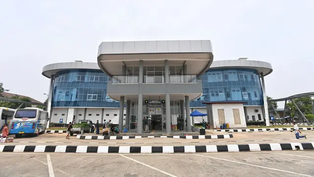 Presiden Joko Widodo (Jokowi) meresmikan Terminal Penumpang Tipe A Pakupatan di Serang, Banten, Senin (8/1/2024). (Dok Kemenhub)