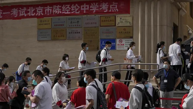 Lebih dari 11 Juta Pelajar China Hadapi Ujian Masuk Universitas