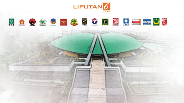 Banner Infografis Parpol Lolos ke Senayan Versi Quick Count Pileg 2019