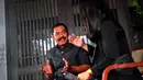 Ekspresi Walikota Solo, FX Hadi Rudyatmo saat wawancara khusus dengan tim Liputan6.com di Gedung Serbaguna, Senayan, Jakarta, Selasa (14/4/2015). (Liputan6.com/ Yoppy Renato)