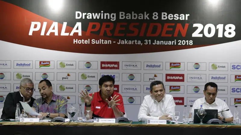 Drawing babak 8 besar Piala Presiden 2018