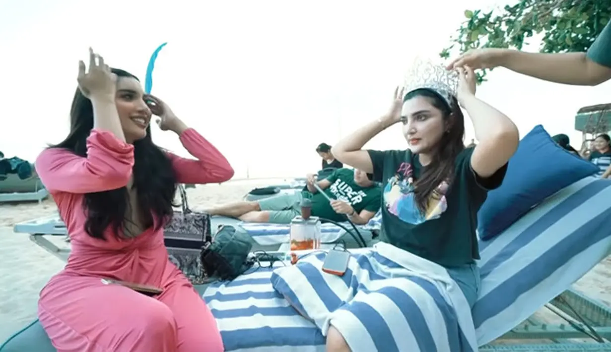 Ashanty dan Millen Cyrus (Youtube/The Hermansyah A6)