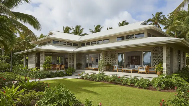 Desain Rumah Minimalis dengan Atap Limasan dan Teras Lebar/Gemini AI