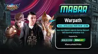 Main bareng Mobile Legends bersama Warpath, Kamis (24/12/2020) pukul 19.00 WIB dapat disaksikan melalui platform Vidio, laman Bola.com, dan Bola.net. (Dok. Vidio)