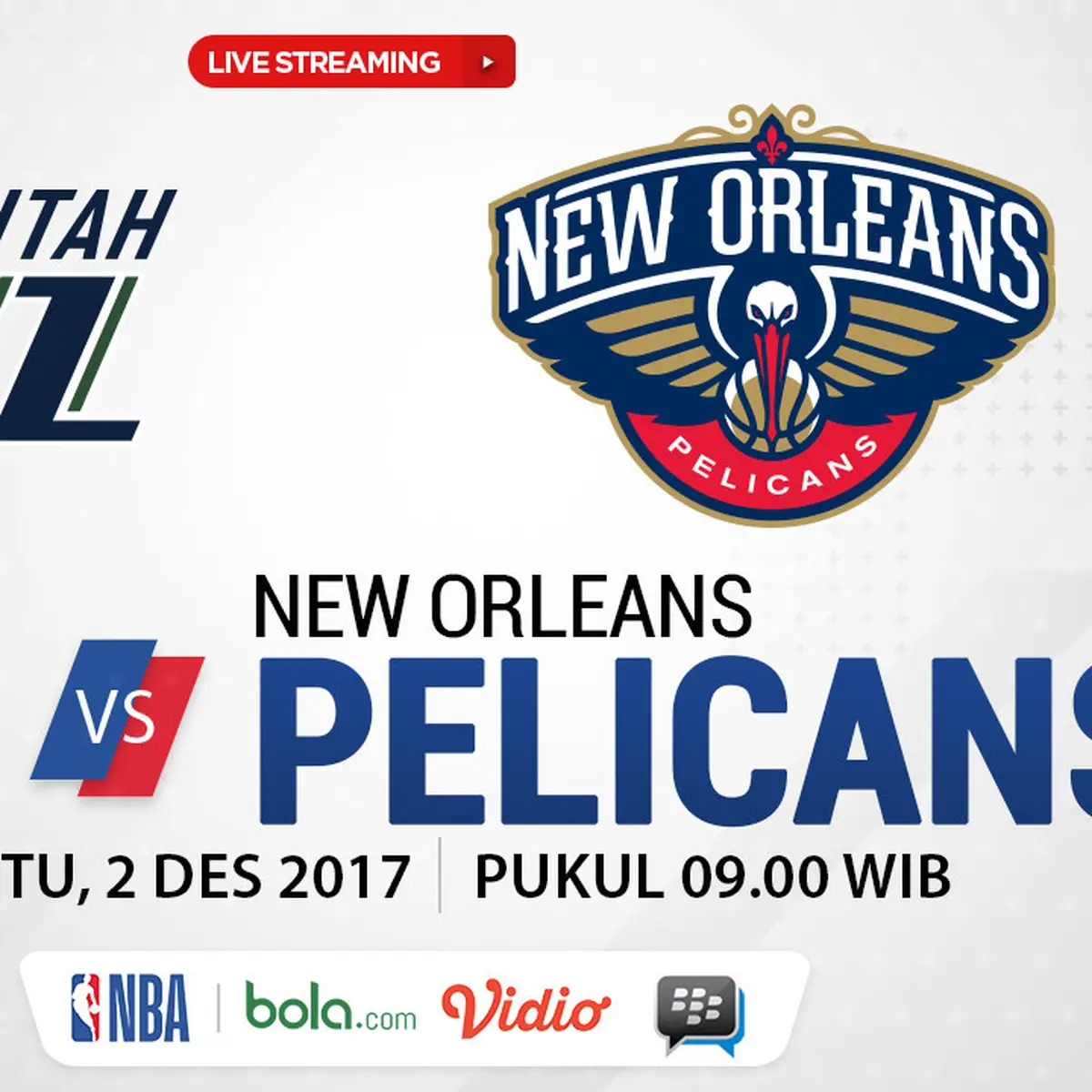 Saksikan Live Streaming Jazz Vs Pelicans di Bola NBA Bola