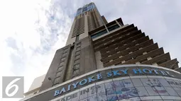 Baiyoke Tower,  bangunan tertinggi di Thailand. Menjulang hingga 309 meter. Foto diambil pada 13 Agustus 2015. (Liputan6.com/Herman Zakharia)