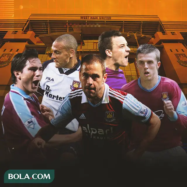 West Ham United - Frank Lampard, John Terry, Michael Carrick, Rio Ferdinand, Joe Cole