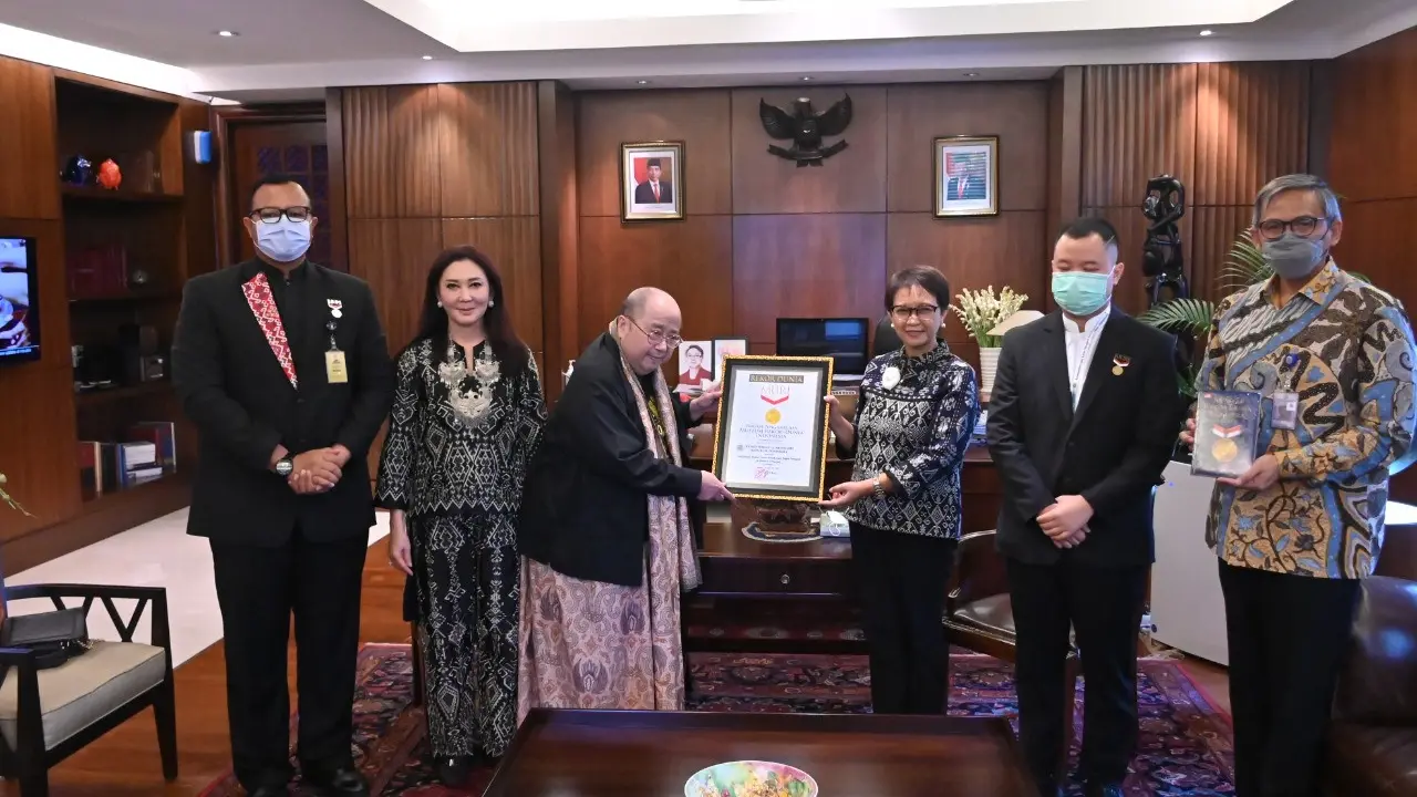 Kementerian Luar Negeri (Kemlu) RI memecahkan rekor Museum Rekor Indonesia (MURI). (Dok Kemlu RI)