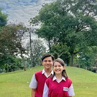 ilustrasi potret kedekatan ray bong dan sandrinna di balik layar dari jendela smp/instagram: @rey_bong26