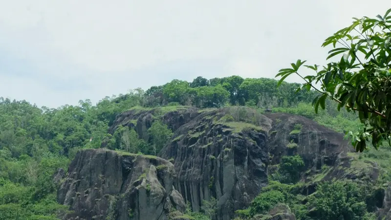 Pemandangan puncak Gunung Api Purba dari bawah. | Foto: Laudia Tysara