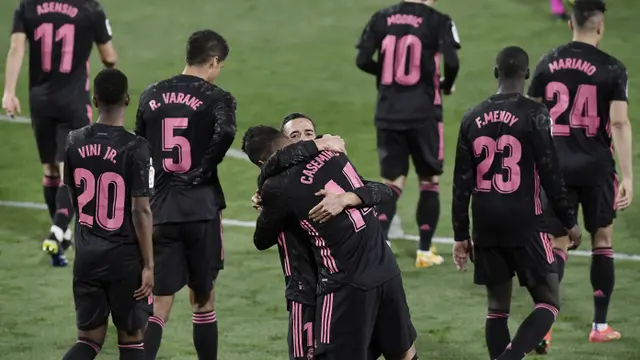 FOTO: Tundukkan Real Valladolid, Real Madrid Dekati Atletico Madrid Tinggalkan Barcelona