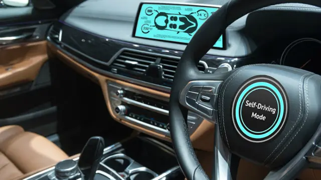 Ilustrasi mobil swakemudi atau self-driving car