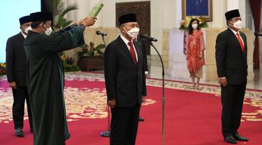 Presiden Jokowi Resmi Lantik Zulkifli Hasan Jadi Mendag dan Hadi Tjahjanto Menteri ATR/BPN