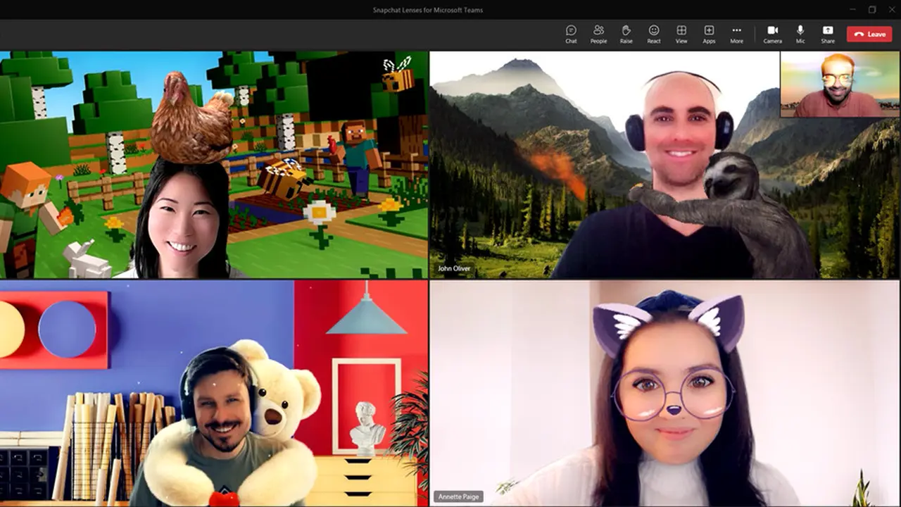 Filter Snapchat kini hadir untuk pengguna Microsoft Teams for Work (Microsoft)