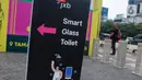 Toilet umum dengan metode "smart glasses" atau kaca tembus pandang dan memiliki fasilitas premium. (Liputan6.com/Angga Yuniar)
