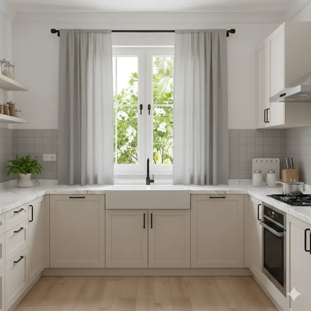 Model Gorden Dapur Minimalis Modern (Foto: Gemini AI)