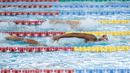 <p>Perenang Indonesia, Adelia Chantika berkompetisi dalam nomor 200 meter Gaya Bebas Putri Indonesia Open Aquatic Championships 2025 di Stadion Akuatik Gelora Bung Karno, Senayan, Jakarta, Rabu (12/11/2025). Adelia tercepat dengan menorehkan waktu 2 menit 5,92 detik. (Bola.com/Bagaskara Lazuardi)</p>