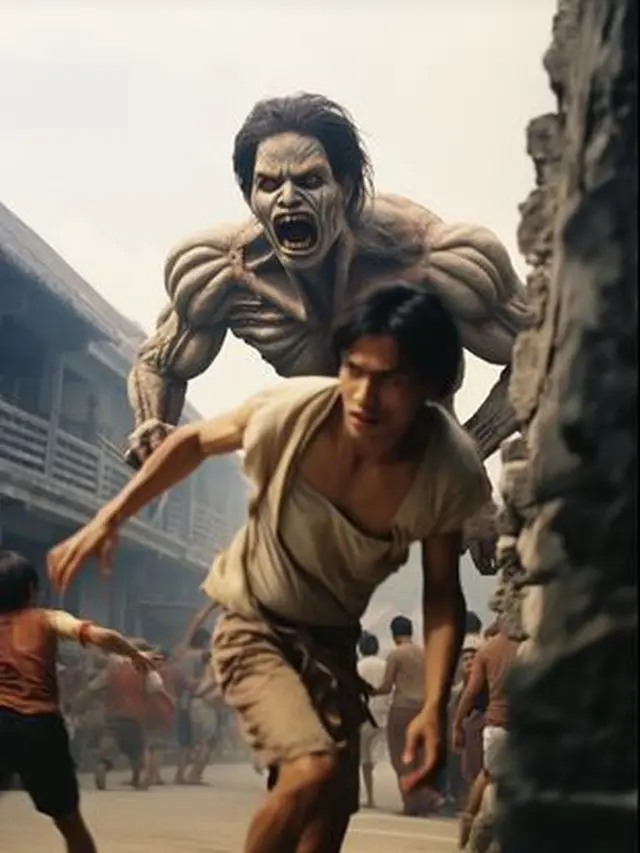 6 Kreasi AI Anime Attack On Titan Dibuat Live Action Versi Indonesia, Tampak Mencekam