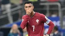 Ekspresi kekecewaan Cristiano Ronaldo saat Portugal kalah dari Spanyol di 16 besar Piala Dunia 2026 (AFP)