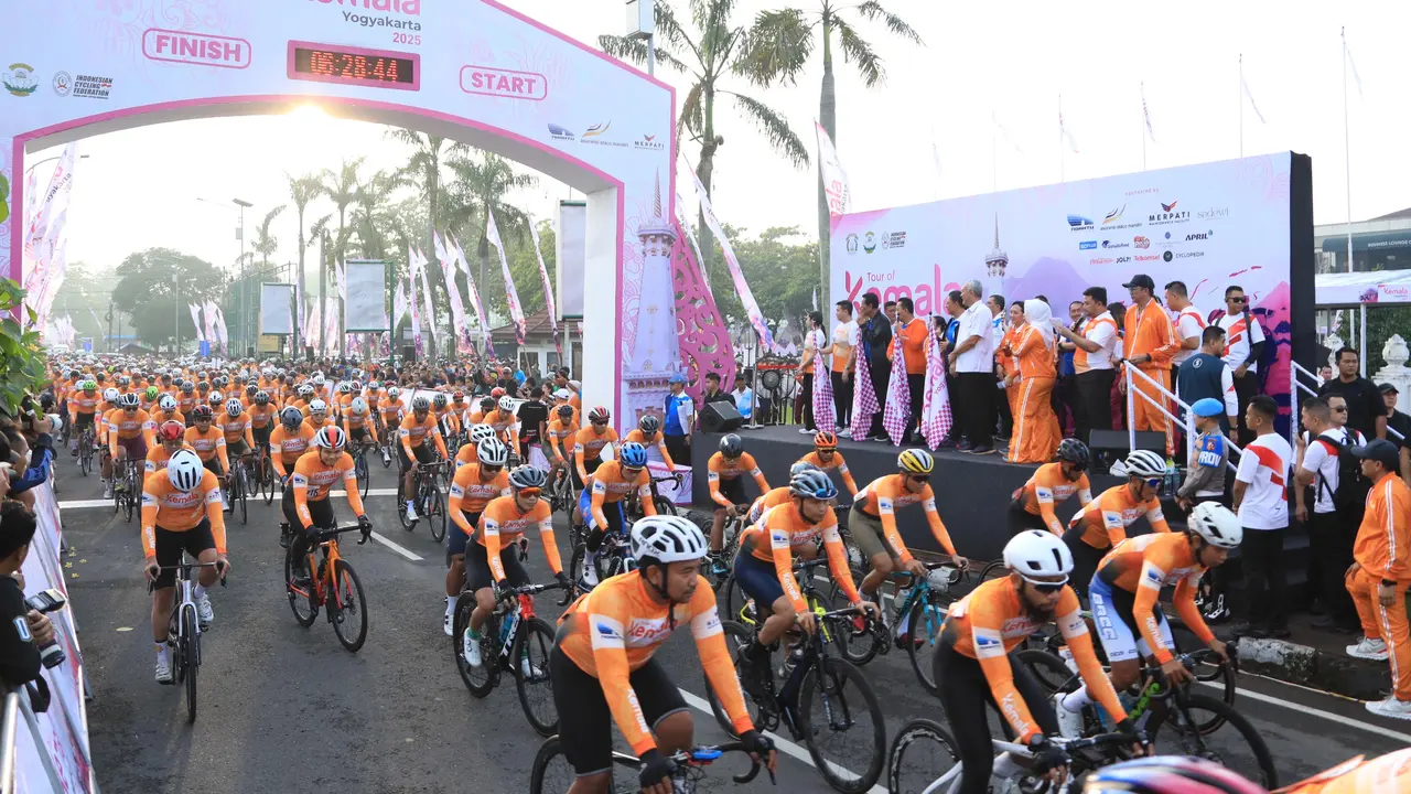 Berlangsung Meriah, Hari Kedua Tour of Kemala 2025 Diramaikan 1.794 Peserta di Lintasan Yogyakarta