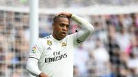 7. Mariano Diaz - Peminjaman ke Lyon menjadi kunci bersinarnya Diaz sebagai pesepak bola. Dana 21,5 juta euro digelontorkan demi pulangkan Diaz ke Santiago Bernabeu. (AFP/Gabriel Buoys)