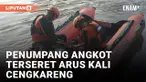 Air Kali Meluap, Seorang Penumpang Angkot Hilang Terseret Arus Kali