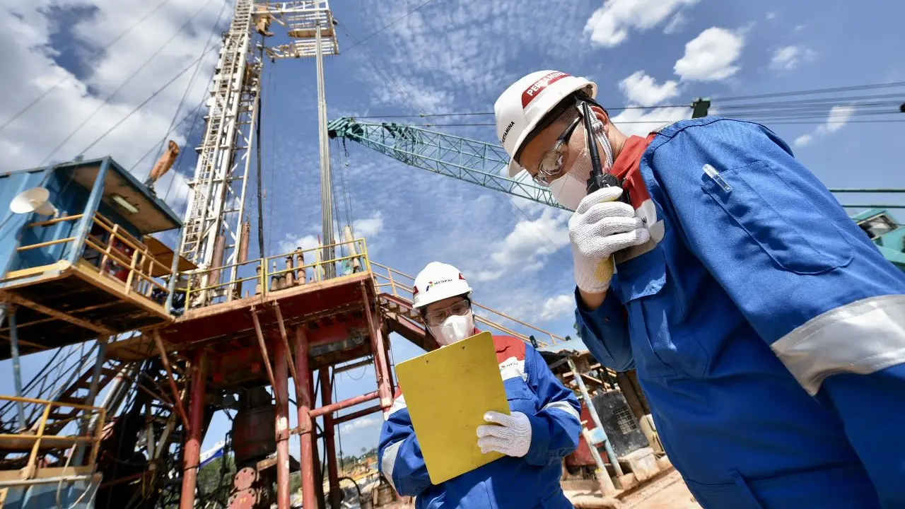 Pertamina berhasil melakukan tajak sumur perdana eksplorasi di Lapangan Duri Blok Rokan menggunakan teknologi Unconventional Drilling. (Dok Pertamina)