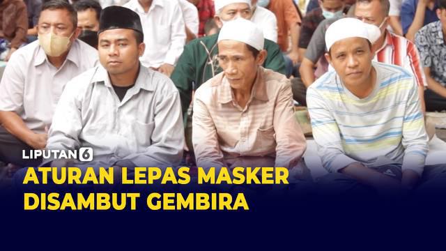Pemerintah Indonesia mengizinkan warga melepas masker di ruang terbuka sebagai bagian dari upaya pelonggaran protokol kesehatan COVID-19. Hal ini disambut gembira masyarakat luas, termasuk kaum Muslim yang bisa kembali melakukan salat Jumat di masjid...