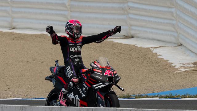 Aleix Espargaro di sesi Kualifikasi MotoGP 2023 Seri Jerez