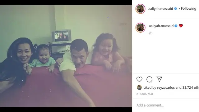 Aaliyah Massaid, Reza Artamevia, Adjie Massaid (Foto: Instagram/@aaliyah.massaid)