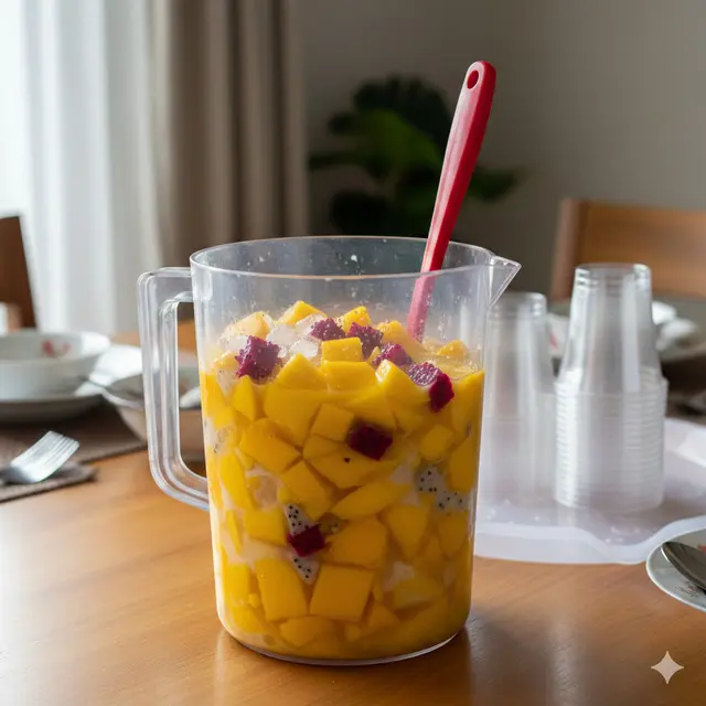 Es Sop Buah Tropis Ukuran Teko
